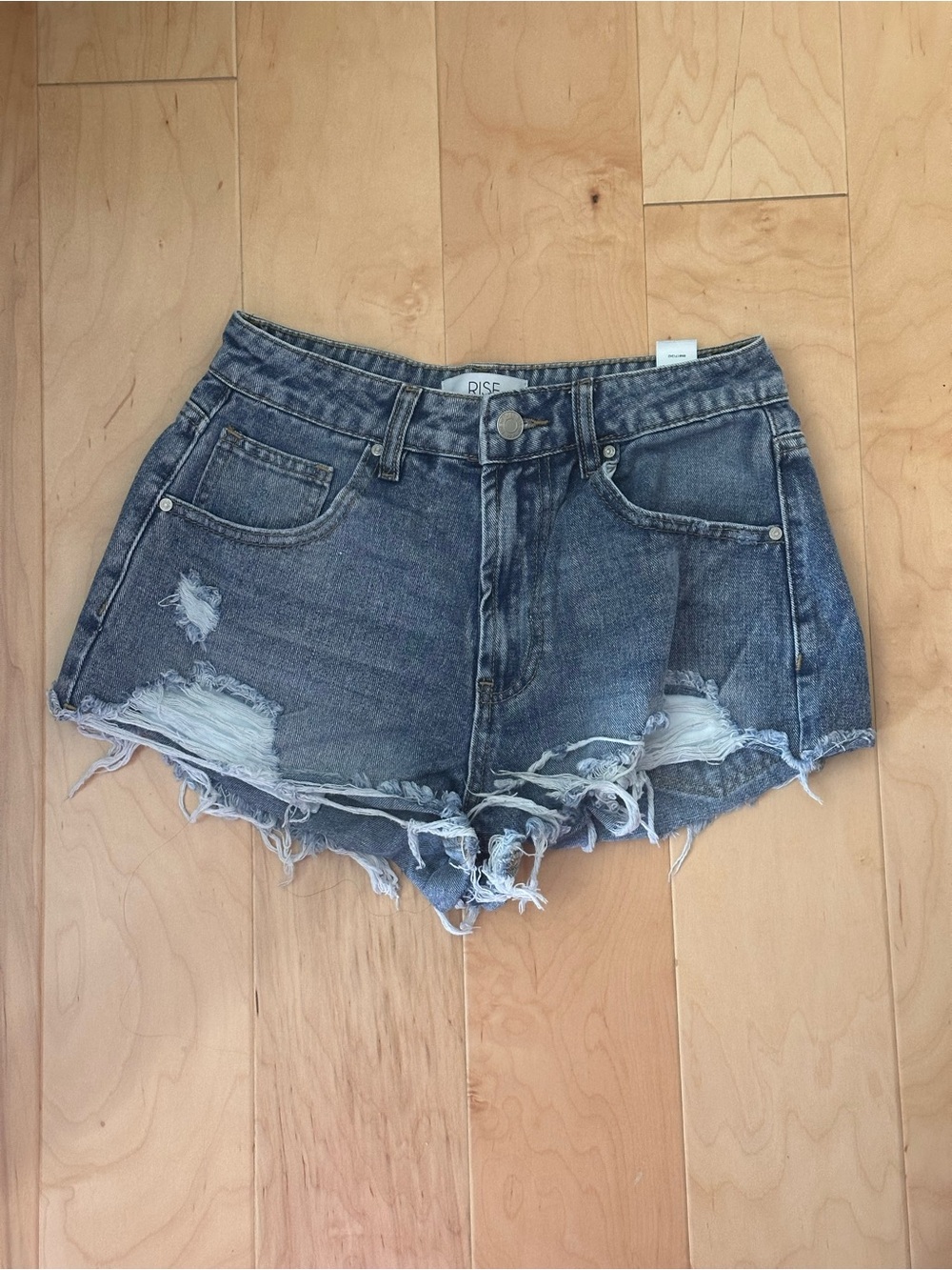 RISE Size 9 - “Short”-Short Denim Shorts